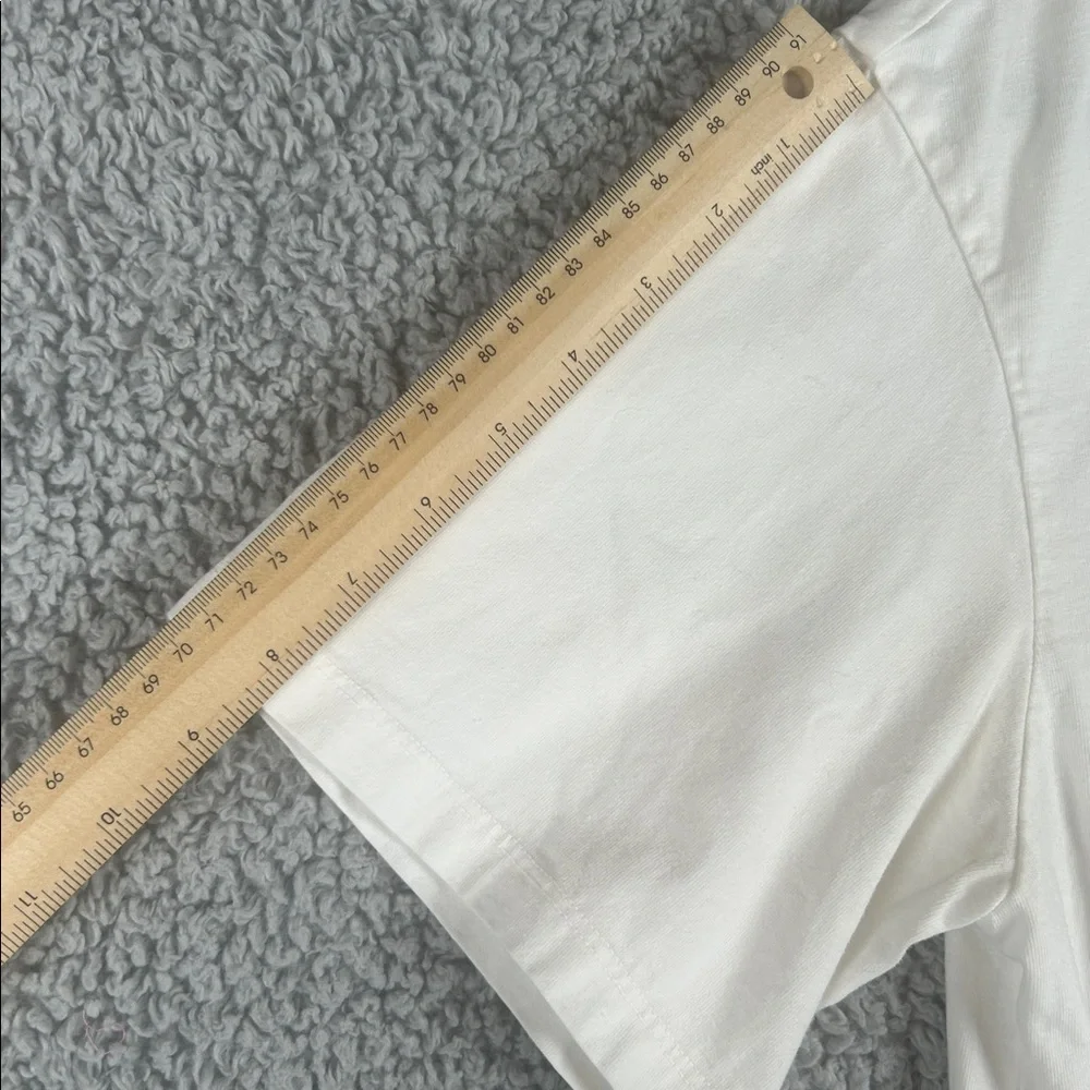 AGOLDE Salma Tee Crewneck Short Sleeve Cotton Relaxed White Top Size S - Picture 8 of 16
